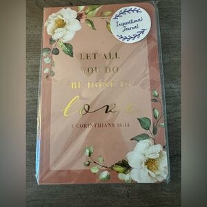 Inspirational Floral Journal - Let all you do be done in love